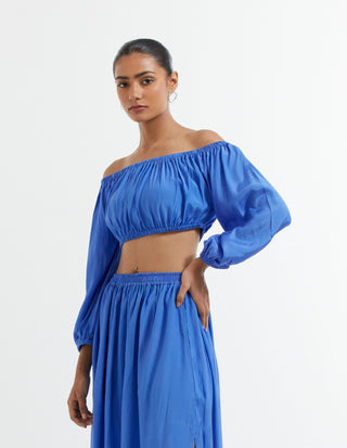 Blue Abel Crop Top Side View