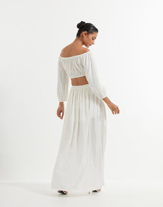 White Marae Skirt Back View