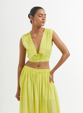 Yellow Bonita Co-Ord Set Half View