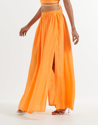 Orange Bonita Co-Ord Set Down View