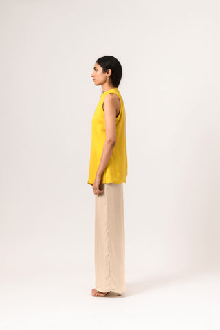 Ecru Yellow Blouse left view