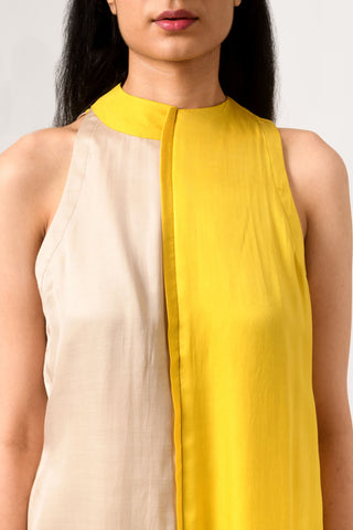 Ecru Yellow Blouse close view