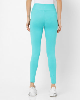 Adorna Active Leggings - Aqua Blue