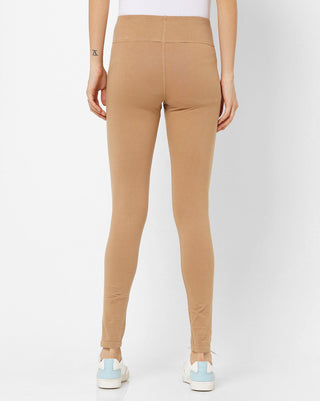 Adorna Active Leggings - Beige