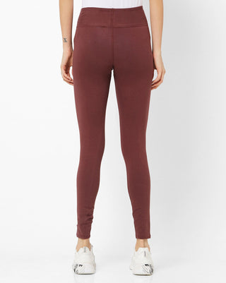 Adorna Active Leggings - Coffee Brown