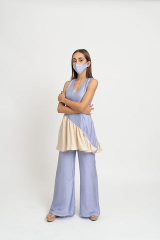 Lilac Beige Co-ord Set left view 2