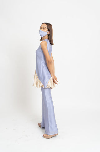 Lilac Beige Co-ord Set left pose 1