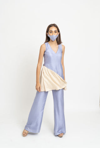 Lilac Beige Co-ord Set front view