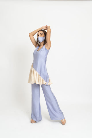 Lilac Beige Co-ord Set left pose 2