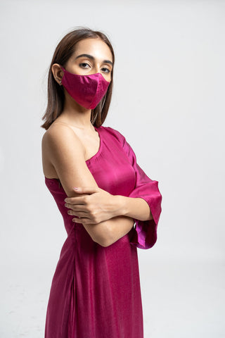 Wine Yellow Co-ordinated Set pose 3