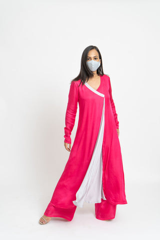 Fucshia Grey Set front view