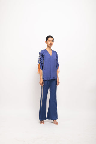 Blue-Grey Rouching Set right view