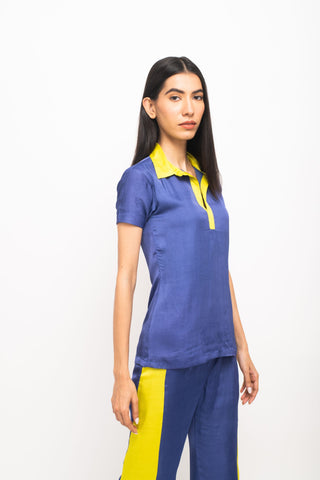 Blue-Neon Co-ord Set close view