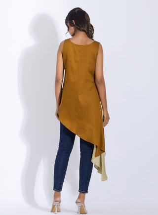 Color Block Asymmetric Top