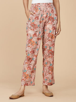 Red Printed Cotton Mull Co-Ord Set