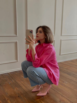 Oversized Pink Shirt