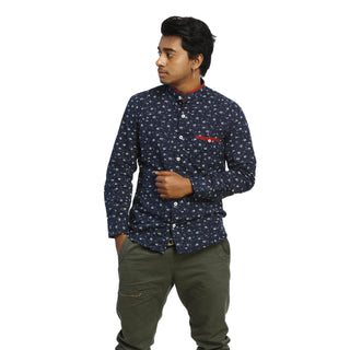 Casual Wear Print Blue Shirt by WearVega.