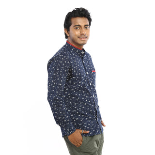 Casual Wear Print Blue Shirt by WearVega.