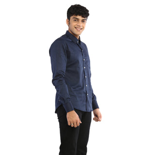 Men's Navy Blue Shirt by WearVega.