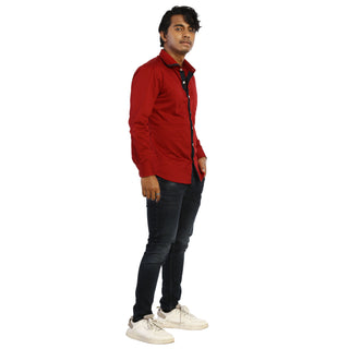 Stand Out Design Maroon Shirt by WearVega.