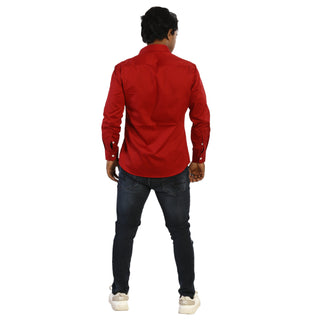 Stand Out Design Maroon Shirt by WearVega.