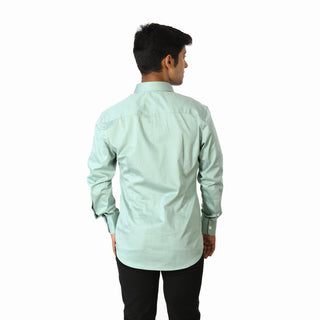 Plain Texture Green Shirt by WearVega.