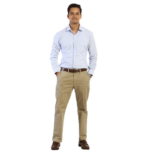 Formal Look Comfortable Blue Shirt by WearVega.