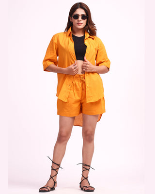 Orange Oversized shirt