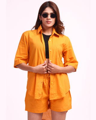 Orange Oversized shirt