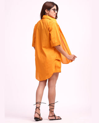 Orange Oversized shirt