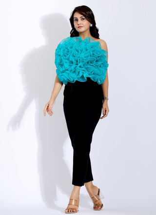 Organza Ruffle Party Top