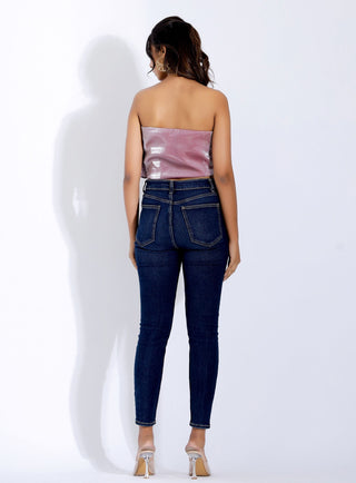 Layered Ruffle Tube Top