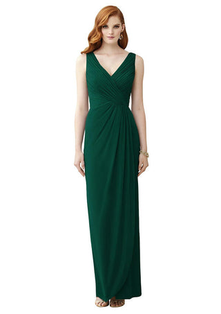 Sleeveless Draped Evening Gown