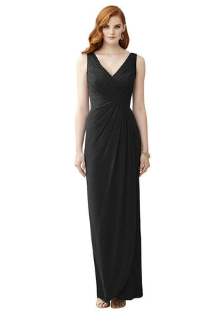 Sleeveless Draped Evening Gown