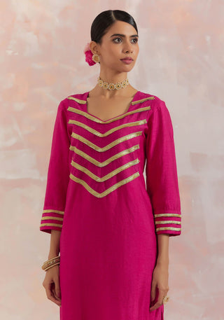 Pink Rooh Kurta Front View
