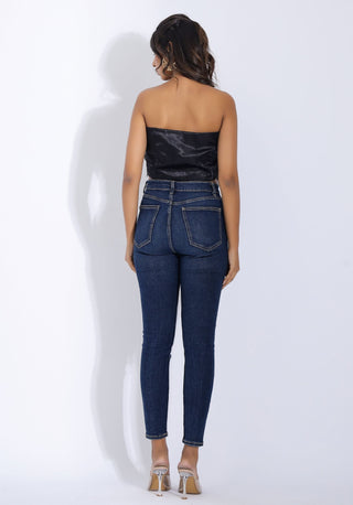 Black Rose Tube Top back