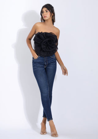 Black Rose Tube Top front 1