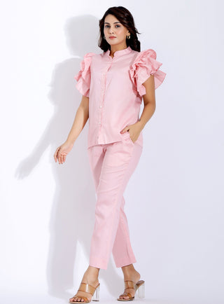 Pink Ruffle Coord set