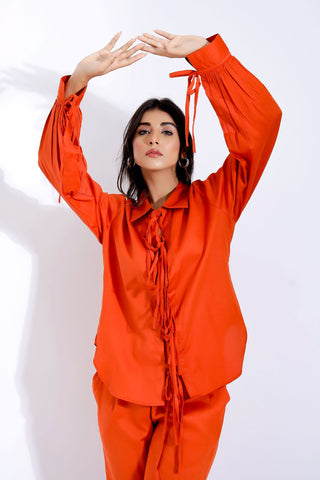 tie up coord set closeuo front